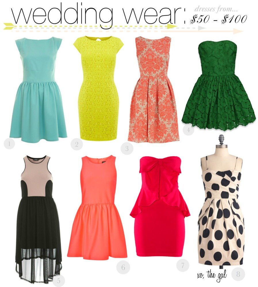 cheap dresses to wear for weddings