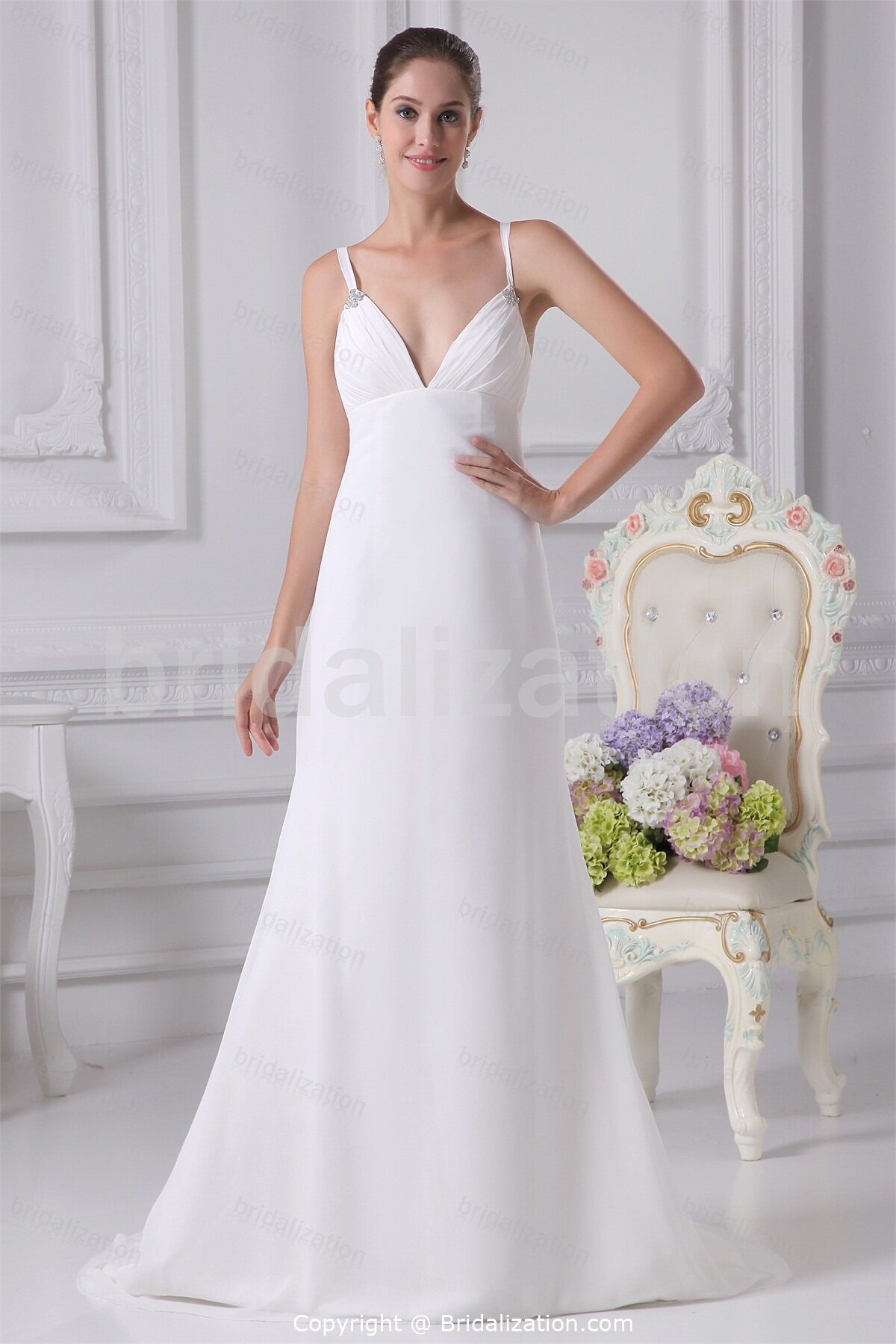 Wedding dresses with straps Photo - 11