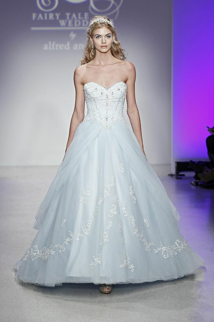 Alfred angelo blue wedding dresses Photo - 9