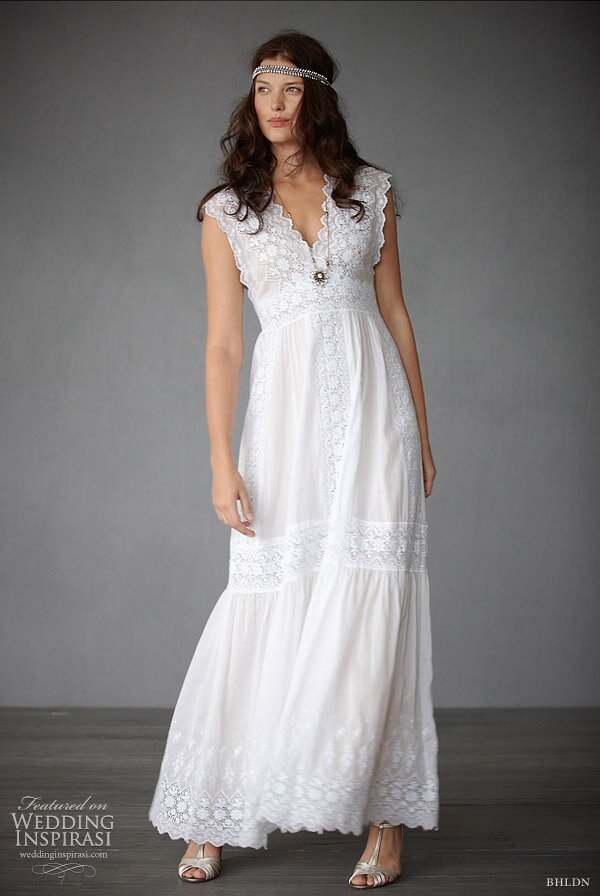 casual colred wedding dresses