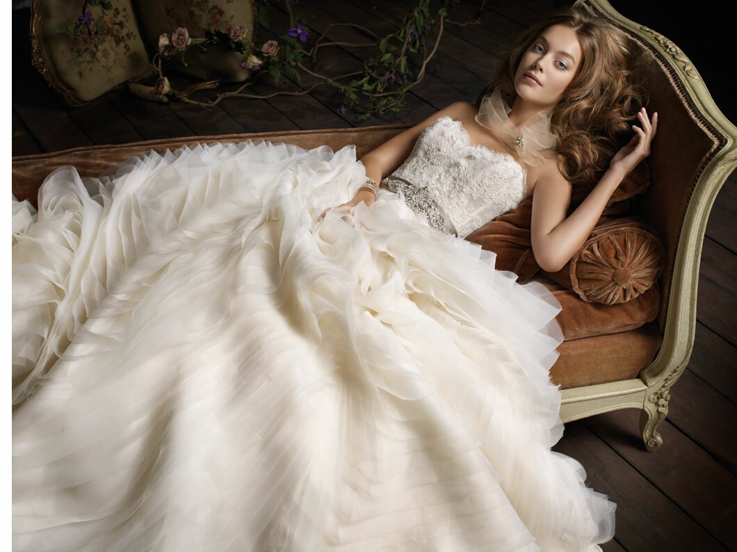 Lazaro Lace wedding dresses Photo - 9