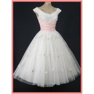 Vintage wedding dresses tea length Photo - 9