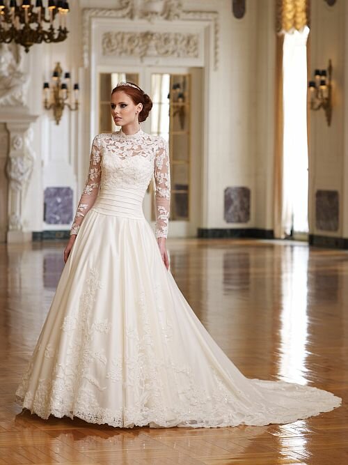Wedding dresses with lace straps Photo - 3
