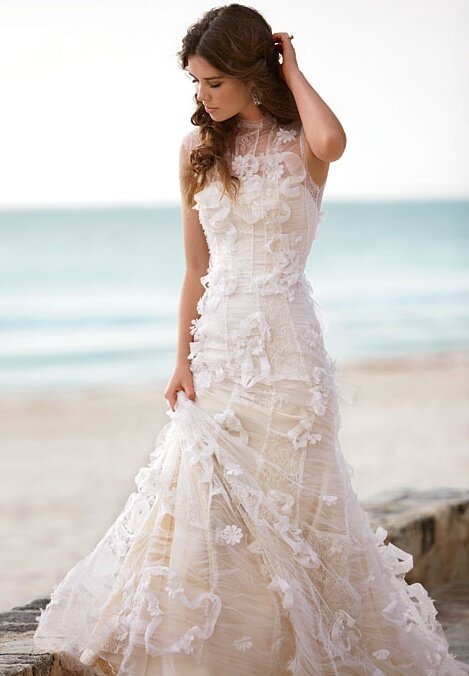 Wedding dresses with lace top Photo - 10