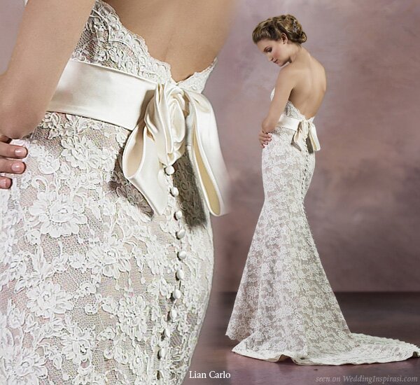 Wedding dresses with lace up back Photo - 1