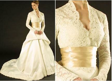 Wedding dresses with sleeves lace Photo - 4