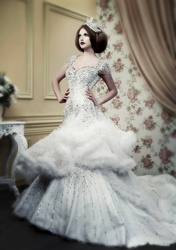 Winter wedding dresses with sleeves Photo - 9