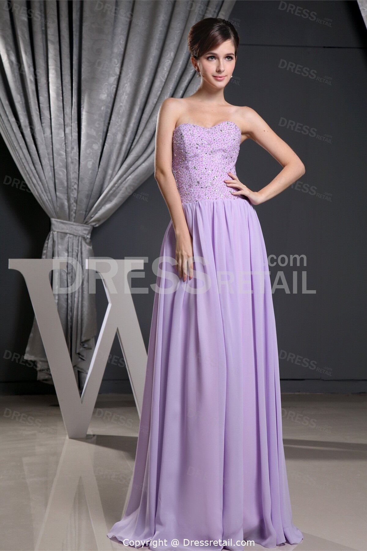lavender wedding dress photo - 5