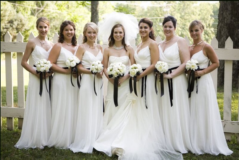 All white wedding dresses Photo - 8