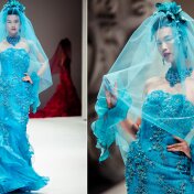 Aqua blue wedding dresses Photo - 1