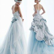 Baby blue wedding dresses Photo - 1