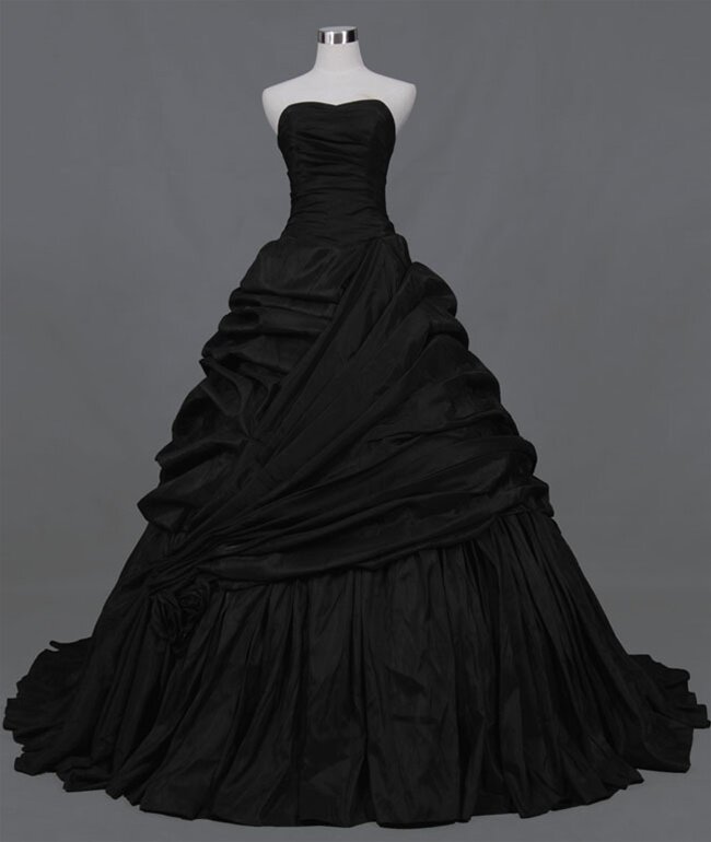 Beautiful black wedding dresses Photo - 3