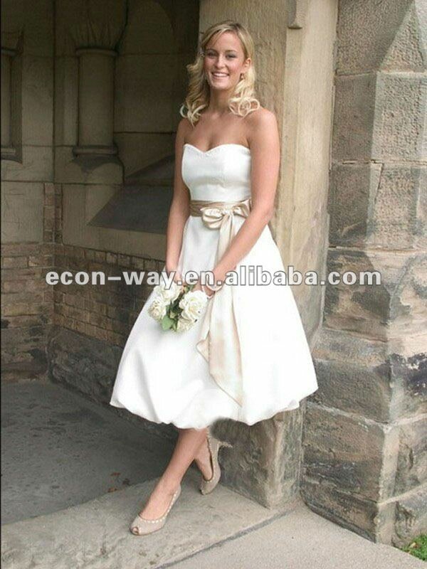 Casual short wedding dresses Photo - 10