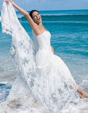 Wedding dresses for hawaiian beach wedding Photo - 3
