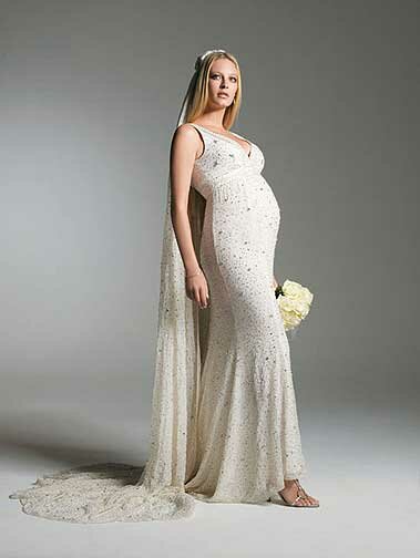 Wedding dresses for pregnant Photo - 2