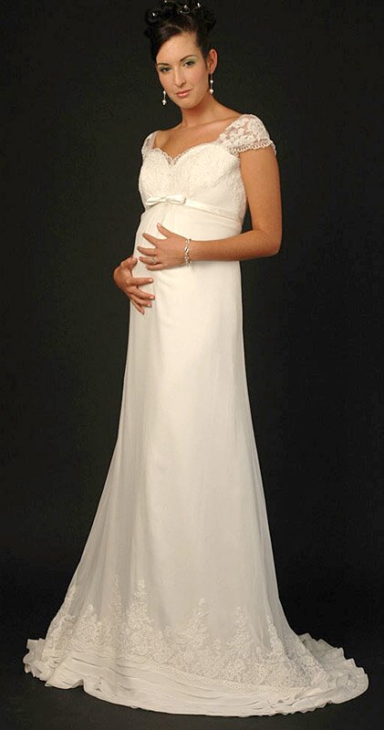 Wedding dresses for pregnant bride Photo - 10