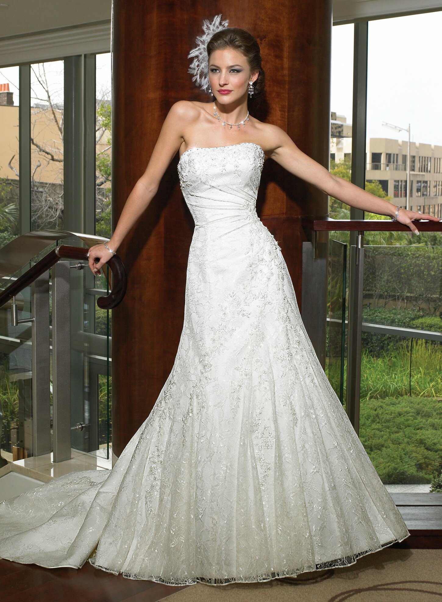Wedding dresses with lace straps Photo - 6